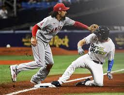 Just realized that brett phillips was the one who made the rakes all night day year sign and it makes me love him even more Rays Win 4th In A Row Send Angels To 5th Straight Loss
