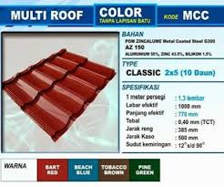 30 mm x 40 mmukuran kaso : Genteng Metal Multiroof Jember