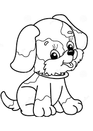 Choose your favorite dog's own colors and then color the back ground with your favorite colors. Coloring Pages Printable Dog Coloring Page