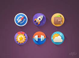Free Download Awesome Fresh Flat Icons Flat Icon Badge Icon Flat Design Icons