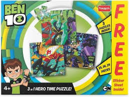 Hotels near piece time puzzles: Funskool Ben 10 3 In 1 Hero Time Jigsaw Puzzle Heatblast Diamondhead Creative Educationalgift For Kids Ben 10 3 In 1 Hero Time Jigsaw Puzzle Heatblast Diamondhead Creative Educationalgift