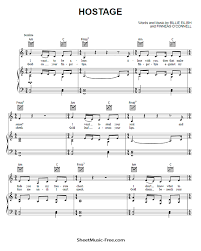 Maybe you would like to learn more about one of these? Hostage Sheet Music Billie Eilish Sheetmusic Free Com