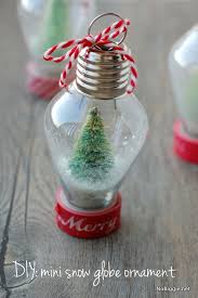 Diy Mini Snow Globe Ornament First Christmas Ornament Christmas Crafts Christmas Diy