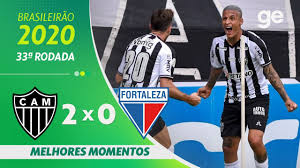 O jogo do campeonato brasileiro, será disputado dia 31/01/2021 às 17:00 hs. Atletico Mg 2 X 0 Fortaleza Melhores Momentos 33Âª Rodada Brasileirao 2020 Ge Globo Youtube