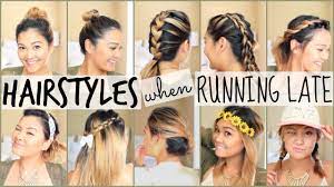 Easy Hairstyles When Running Late Easy Hairstyles Hairstyles For School Running Late Hairstyles