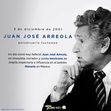 A la edad de 83 años fallece el escritor mexicano #JuanJoséArreola, quien  recibió el Premio Jalisco de Literatura, por su obra maestra  "Confabulario", también fue galardonado con el Premio Nacional en Letras
