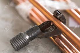 It's not that the threading process would anneal the copper. Industry System Men Worker Cut Joint With Tool Of Copper Pipe Stock Photo Picture And Royalty Free Image Image 93556932