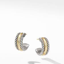 Shop david yurman women's earrings with price comparison across 400+ stores in one place. David Yurman Cable Collectibles Hoop Earrings With 14k Gold Reeds Jewelers