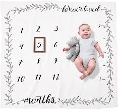 Swaddle blanket bohemian baby baby boy blankets fantastic baby. Amazon Com Organic Baby Monthly Milestone Blanket Boy Or Girl Forever Loved Baby Month Blanket Frame Personalized Baby Milestone Blanket With Growth Chart Newborn To 12 Months Blanket Baby