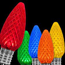 Our c9 led christmas lights may look like the traditional incandescent christmas tree lights that we're all familiar with, but these amazing light strings are so much more! Wintergreen Lighting Opticore C9 Led Multi Color Faceted Christmas Light Bulbs 25 Pack 72643 The Home Depot