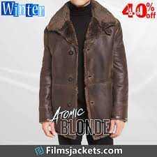 Atomic Blonde David Percival Leather Jacket Jackets Atomic Blonde Brown Leather Coat