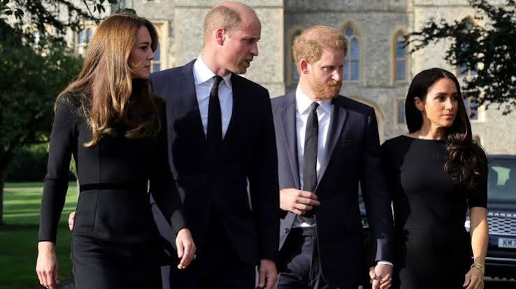 Kate Middleton and Meghan Markle at royal events together — the sisters-in-law at the centre of the rift