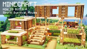 Minecraft cool houses ideas unique kitchen designs survival mode. Minecraft How To Build A Simple Survival House Video Dailymotion