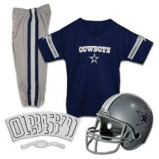 4.5 out of 5 stars. Franklin Sports Dallas Cowboys Deluxe Football Helmet Uniform Set Target
