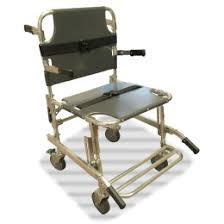 Quick release buckle strap inside. Mobi Medical Evacuation Stair Chair Pro