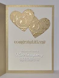 Stamping Inspiration Golden Anniversary Card For My Parents 50th Anniversary Cards Golden Anniversary Cards Wedding Cards