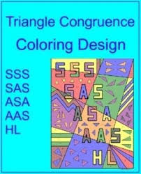 Triangle Congruence Coloring Activity 1 Sss Sas Asa Aas Hl Color Activities Algebra Coloring Activities Geometry Activities