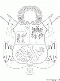 Pin By Erin Madsen On Peru Unit Study Coloring Pages Flag Coloring Pages Turtle Coloring Pages
