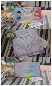Contoh undangan pernikahan islami simple. Model Undangan Pernikahan Kartun Wedding Invitations Diy Elegant Wedding Invitation Paper Unique Wedding Invitations