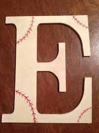 Baseball Wooden Initial Plain Wooden Letters Are 3 Hobby