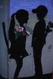 Banksy S Boy Meets Girl 30cm X 45cm Approx 12 X18 Canvas Print 55 00 Via Etsy Stencil Street Art Street Art Graffiti Best Street Art