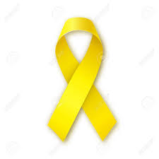 Yellow Awareness Ribbon On White Background Bone Cancer And Stock Photo Picture And Royalty Free Image Image 47927814