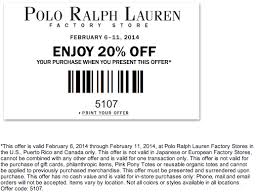 Polo Coupon Ralph Lauren Factory Store Printable Coupons Factory Store