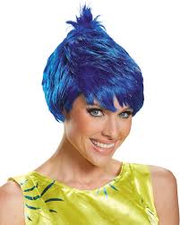 Adult's Inside Out Joy Blue Wig