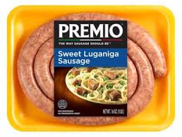 Sweet Luganiga Sausage With Fennel Premio Foods Italian Sausage Premio Foods Sausage