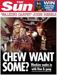 Daily sun newspaper headlines today tuesday 23rd march 2021. London Newspaper The Sun Celebrates Star Wars With 25 Different Front Pages Geekwire
