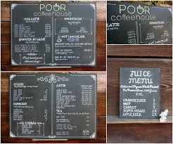Set Of Three Custom Chalkboard Menu S For Pour Coffeehouse In Kansas Chalkboard Menu Custom Chalkboard Coffee Shop Signs