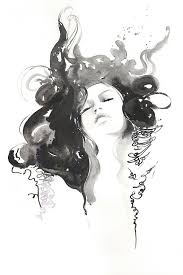 Black And White Watercolor Painting Original Watercolor Painting Fashion Illustration Black And Etsy Fashion Illustration Watercolor Watercolor Fashion Illustration Sketches Fashion Painting Watercolor