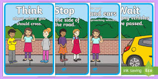 In this video you will teach a child how to cross the road safely.learn how to keep a child safe around the road. Road Safety Posters To Colour Hse Images Videos Gallery