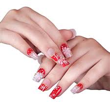 Jindin 24 Sheet Christmas Fake Nails Full Cover Design Acrylic White Snowflake Star Nail Art Tips For Women Holiday Fingernail Decors Buy Online In Cayman Islands At Cayman Desertcart Com Productid 81516024 Nail art water decals stickers christmas black grey snowflakes (425).