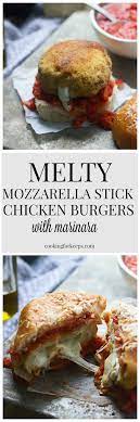 Panko breaded mozzarella sticks are deep fried crispy breaded pieces of mozzarella. Filled With Mozzarella Cheese Fried And Served With Marinara Sauce Mozzarella Stick Chicken Burgers Will Make You Feel Chicken Burgers Food Mozzarella Sticks