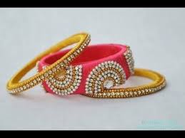 thread design bangles tutorial youtube thread bangles silk thread earrings silk thread jewelry
