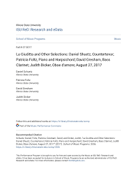 La Giuditta and Other Selections: Daniel Shuetz, Countertenor; Patricia  Foltz, Piano and Harpsichord; David Gresham, Bass Clarin