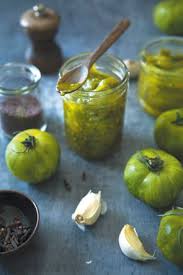 Chutney De Tomates Vertes Chutney Tomates Vertes Tomates Vertes Recette Chutney