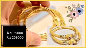 Gold Rates Pakistan Dÿ µdÿ Tanishq Bangles Designs With Price Gold Karay Designs Youtube Bangles Bangle Designs Bangles Jewelry Designs