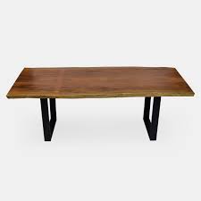 Check out our dark wood table selection for the very best in unique or custom, handmade pieces from our kitchen & dining tables shops. Solid Angelim Wood Dining Table With Black Wood Legs Rotsen Furniture