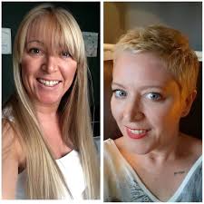 woman's journey with chemotherapy and short hair
