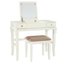 With three large storage drawers, this vanity provides ample hidden storage space for items. Flip Top Makeup Vanities Bedroom Furniture The Home Depot