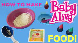 How To Make Your Own Baby Born Doll Food Organic Food