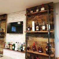 bars basements reclaim renew basement bar rustic secret compartment furniture for guns