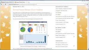 An excel dashboard helps you track the essential kpis of your organization. Personal Finance Manager Excel Template Youtube