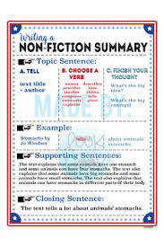 Non Fiction Summary Anchor Chart