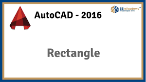 Rectangle Command In Autocad 2016 Hindi Learn Autocad Autocad Training Tutorial