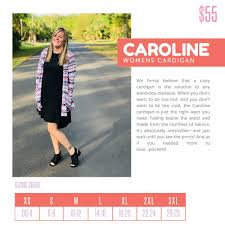 Use This Sizing Chart To Find Your Perfect Caroline Size