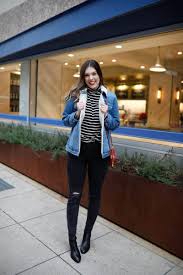 Wear This Sherpa Denim Jacket Every Weekend Never Without Lipstick Dallas Style Blog Jacket Outfit Women Denim Jacket Outfit Winter Denim Jacket Outfit