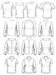Draw some folds below and above the chest. Collection Of Men Clothes Outline Templates Drawing Clothes Guy Drawing Drawings